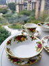 ROYAL ALBERT英國皇家阿爾伯特老鎮玫瑰骨瓷餐具歐式輕奢餐盤(pán)復古 麥片碗 曬單實(shí)拍圖