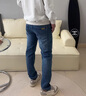 JEEP美國正品高端美式牛仔褲男士春季新款修身直筒彈力商務(wù)休閑長(cháng)褲子 復古藍 常規 【官方正品】 33 【適合150斤左右】 曬單實(shí)拍圖