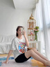 FitonTon收腹褲外穿女夏季薄款冰絲提臀鯊魚褲騎行褲五分芭比褲瑜伽打底褲 曬單實拍圖