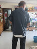 恒源祥夏季中老年人男套裝爸爸爺爺裝冰絲夏裝短袖衣服60-70歲 138 短袖棉麻套裝  套裝 深灰 父親節(jié) XL  (適合140-160斤) 父親節(jié) 曬單實(shí)拍圖