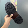 七匹狼切爾西靴男夏季2025新款真皮軟底高幫男鞋工裝百搭增高休閑馬丁靴 黑色 41 曬單實(shí)拍圖