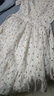 羅蒙（ROMON）碎花雪紡連衣裙子女裝夏季2025年新款小個子溫柔風(fēng)收腰顯瘦氣質(zhì)薄 圖片色 M -90-100斤 曬單實拍圖