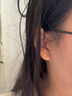 百泰首飾（BATAR JEWELLERY）生日禮物黃金耳飾女999足金小腳丫幾何立體光面直針金耳釘 小腳丫耳釘【約0.52g】 曬單實(shí)拍圖