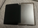 毕亚兹 适用苹果iPad Mini2/3/1保护套 轻薄防摔 平板电脑保护后壳 全包边智能休眠三折皮套 PB10-金刚黑 实拍图