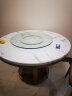 采薇 【现货速发】 大理石餐桌椅组合实木大圆餐桌家用现代简约岩板桌 1.2米餐桌(带转盘)+6张餐椅 实拍图
