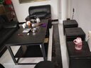 隆上隆收納換鞋凳沙發(fā)擱腳凳換鞋小板凳子皮藝儲物矮凳試鞋墩子 皮藝-大號儲物凳黑色 曬單實(shí)拍圖