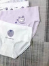 小豬彼特兒童內褲女童純棉短褲女孩三角褲大童女寶寶小孩子四角褲不夾屁股 11010紫色兔子【純棉款】 5條 150 cm 身高140-150cm 63-78斤 曬單實(shí)拍圖