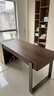 費洛森高檔實(shí)木書(shū)桌輕奢現代家用客廳書(shū)房辦公桌胡桃木飾面電腦桌帶插座 180*70*75cm 單書(shū)桌 曬單實(shí)拍圖