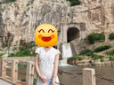 哈魯?shù)戏ㄊ綔厝犸L(fēng)連衣裙女氣質(zhì)初戀公主裙修身收腰顯白V領(lǐng)短袖碎花長(zhǎng)裙 米白色 M （85-95斤） 曬單實(shí)拍圖
