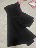 SIINSIIN【專(zhuān)享】喇叭褲女加絨24年鯊魚(yú)褲黑色微喇瑜伽褲 【中暖加長(cháng)款】顯瘦黑 （8℃-15℃） L (120-140斤) 曬單實(shí)拍圖