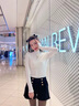 莫代爾打底衫女式秋冬氣質(zhì)半高領(lǐng)莫代爾修身長袖優(yōu)雅風(fēng)時尚上衣秋衣T恤 白色 均碼80-130 曬單實(shí)拍圖