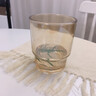半物生活 玻璃杯帶吸管網(wǎng)紅INS風(fēng)吸管杯辦公室喝水杯子高顏值咖啡杯便攜式隨行杯情侶杯創(chuàng  )意家用牛奶杯子 矮款琥珀杯單只（不含杯套吸管蓋子） 曬單實(shí)拍圖