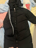 托瑪菲 連帽羽絨棉服女韓版寬松運動(dòng)風(fēng)冬季外套休閑百搭情侶裝棉衣女中長(cháng)款初中高中學(xué)生棉襖加厚面包服顯瘦 黑色 （長(cháng)款） L 曬單實(shí)拍圖