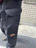 卡度頓束腳工裝褲男胖子寬松大碼加肥加大多口袋美式機能純棉休閑長(cháng)褲子 黑色 8XL （建議250-275斤） 曬單實(shí)拍圖