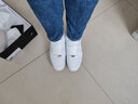卡賓高幫鞋男鞋新款冬季板鞋韓版潮流鞋子保暖加絨運動(dòng)休閑鞋男 白色 41 比運動(dòng)鞋偏大一碼 曬單實(shí)拍圖