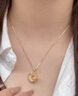 中國珠寶 SINO GEMS925銀玉髓平安扣荷花項鏈女士吊墜飾品七夕情人節(jié)禮物送女友老婆 玉髓平安扣荷花項鏈+品牌禮盒 曬單實拍圖