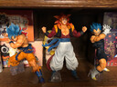 萬(wàn)代（BANDAI）一番賞 龍珠 手辦模型玩具 A賞 藍(lán)發(fā)孫悟空+貝吉塔 曬單實(shí)拍圖