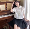 梓洛蘭ZiLuolan夏季套裝女2025新款小個子微胖顯瘦連衣裙搭洋氣短袖上衣 白色上衣+黑色吊帶裙 【兩件套】 M 建議80-100斤 曬單實拍圖