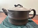 艾瑩嘉純全手工宜興紫砂壺正宗原礦底槽清竹節大號家用茶壺茶具套裝精品 一品竹段壺 260ml 曬單實(shí)拍圖