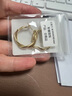 寶曼丹 BORMENDAM麻花耳環(huán)女法式高級(jí)感耳飾輕奢小眾氣質(zhì)時(shí)尚百搭優(yōu)雅奢華耳圈耳釘 金色 曬單實(shí)拍圖