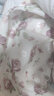 范思藍(lán)恩夏季法式浪漫木耳邊碎花連衣裙U型領(lǐng)泡泡袖高腰裙子新款收腰長裙 白底紅花 L 曬單實拍圖