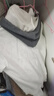 尚都比拉BI備基礎(chǔ)百搭時尚撞色連帽衛(wèi)衣哈倫褲套裝女 淺花灰配深花灰 M 曬單實(shí)拍圖