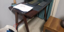 爱必居实木书桌简约家用学生电脑桌日式书房书桌橡胶木办公桌1米胡桃色 实拍图