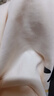 LDBE插肩撞色美式復古短袖t恤女夏季寬松設計感港風(fēng)chic純棉重磅上衣 棕袖拼杏色 XL 曬單實(shí)拍圖