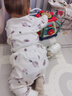 乖奇熊【絨朵棉】寶寶內衣套裝春秋季睡衣居家衣服嬰兒秋裝打底衫兩件套 曬單實(shí)拍圖