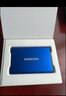 三星（SAMSUNG）T7/T7shield/T9/移動(dòng)固態(tài)硬盤(pán)type-c接口NVMe加密移動(dòng)ssd游戲機大容量外置存儲15手機外錄直連安卓 T7 極光藍|金屬機身 名片大小 2T 曬單實(shí)拍圖