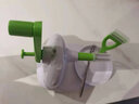拓進(jìn)創(chuàng  )意削蘋(píng)果神器家用蘋(píng)果削皮器手搖削蘋(píng)果皮自動(dòng)削皮機 綠色削皮機+1刀片+2果叉 曬單實(shí)拍圖
