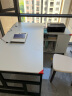 永诺 办公桌椅组合 老板桌经理桌现代简约书桌大班台大板桌办公室家具 黑架+白色桌面（桌子+大侧柜） 升级板材 1.6米*0.8米 实拍图