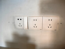 羅格朗逸景開關(guān)插座面板碳素黑色86型墻壁暗裝電源插座 10A五孔帶 開關(guān) 曬單實拍圖