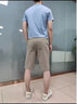 JEEP SPIRIT短褲男2026夏季新款休閑褲男士直筒潮流中褲子男時(shí)尚五分褲 529卡其色 31 曬單實(shí)拍圖