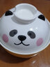 神田陶瓷碗家用日式米飯碗釉下彩飯碗卡通泡面碗湯碗 田園熊貓泡面碗 680ml 曬單實(shí)拍圖