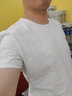 伽維德（JIAWEIDE）短袖t恤男純棉夏季男生純色韓版修身圓領(lǐng)半袖體恤緊身大碼打底衫 白色 5XL(體重185-200斤) 曬單實(shí)拍圖