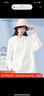 真維斯（Jeanswest）衛衣女連帽2026春夏款寬松顯瘦ins潮長(cháng)袖帽衫外套純色白色L 曬單實(shí)拍圖