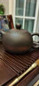 紫陶復(fù)古茶壺單壺功夫手抓壺西施壺浮雕紫泥純手工泡茶建水紫陶壺 紫陶祥龍壺（200ml） 曬單實(shí)拍圖