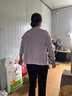 千秋詩（Qianqiushi）中老年女裝新款春夏套裝時尚媽媽裝兩件套加大碼針織打底衫上衣女 香芋紫BKD2209 3XL建議130-150斤 曬單實拍圖