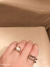 MZMZ彩金戒指女套裝玫瑰金大氣時尚四葉草食指戒情人節(jié)生日禮物送女友 輕奢7號【專柜14~15號】 曬單實拍圖