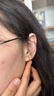 中國(guó)黃金（CHINA GOLD）5G光面圓環(huán)黃金耳扣足金ins風(fēng)女款素圈圓形耳環(huán)生日禮物送女友 圓環(huán)耳扣【一對(duì)】約2.3g 曬單實(shí)拍圖