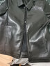 皮爾卡丹（pierre cardin）新款海寧皮衣男士綿羊皮真皮翻領(lǐng)商務(wù)休閑中年春秋款皮夾克外套男 9988黑色 L 175建議130-145斤 曬單實拍圖