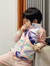 鴨鴨（YAYA）鴨鴨兒童羽絨服男女童馬甲中大童親子素色百搭秋冬保暖羽絨背心 YE3C808503E幾何粉 110 曬單實(shí)拍圖