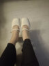 卓诗尼玛丽珍女鞋2024年春季新款配裙子珍珠单鞋女法式皮鞋粗跟高跟鞋女 米白色-6CM 36 实拍图