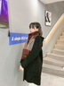 瑪麗亞·古琦（MARJA KURKI）絲光羊毛圍巾女冬媽媽款 保暖女士圍巾披肩兩用禮盒裝 格紋圍脖女 棕色 曬單實(shí)拍圖