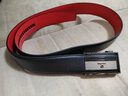 皮爾卡丹2025本命年蛇年紅皮帶男士鴻運商務(wù)休閑褲腰帶七夕情人節禮物 黑紅 款式一 曬單實(shí)拍圖