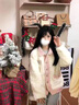 巷詹新款棉服女高級(jí)感小香風(fēng)寬松羊羔毛冬季保暖加厚毛毛絨上衣外套潮 白色 加棉 加厚 S 建議105以內(nèi) 曬單實(shí)拍圖