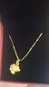 中國黃金（CHINA GOLD）足金生肖猴吊墜男女款小金猴項鏈本命年轉運珠掛墜生日禮物送愛人 機智猴吊墜【配S925鏈】約1.2g 曬單實拍圖