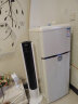 金松（JINSONG） 112升 双门冷藏冷冻 网红小冰箱 复古冰箱 家用小型电冰箱 租房客厅可爱INS风冰箱 慕斯白 实拍图