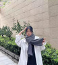 恒源祥山羊絨圍巾毛線團手工diy中粗自織送男女友圍脖編織材料包 淺灰色 [6團裝] 曬單實拍圖